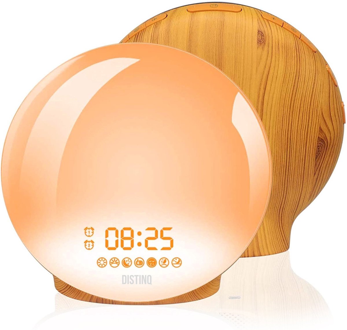 DistinQ Wake-Up Light Hout