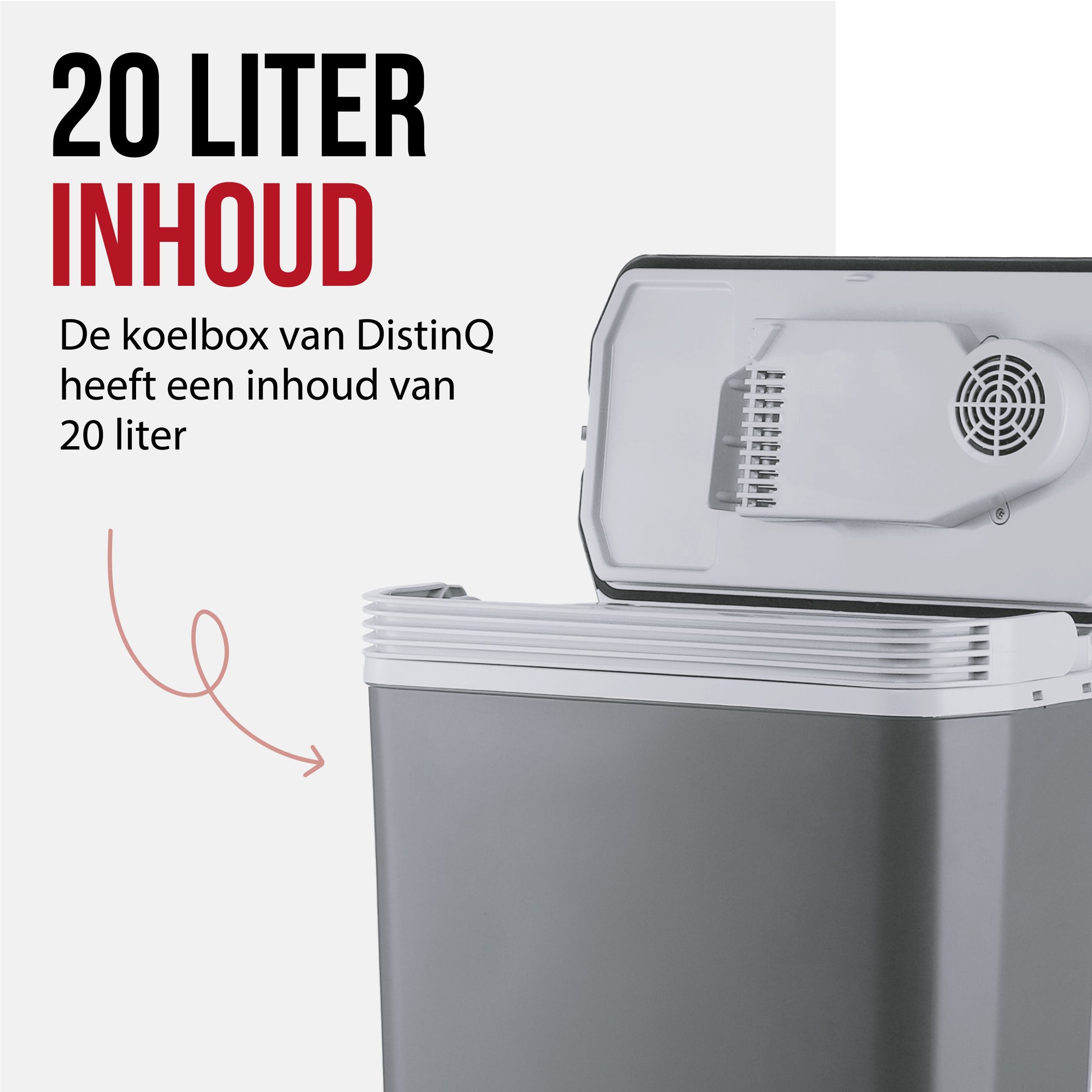 DistinQ Elektrische Koelbox 20L