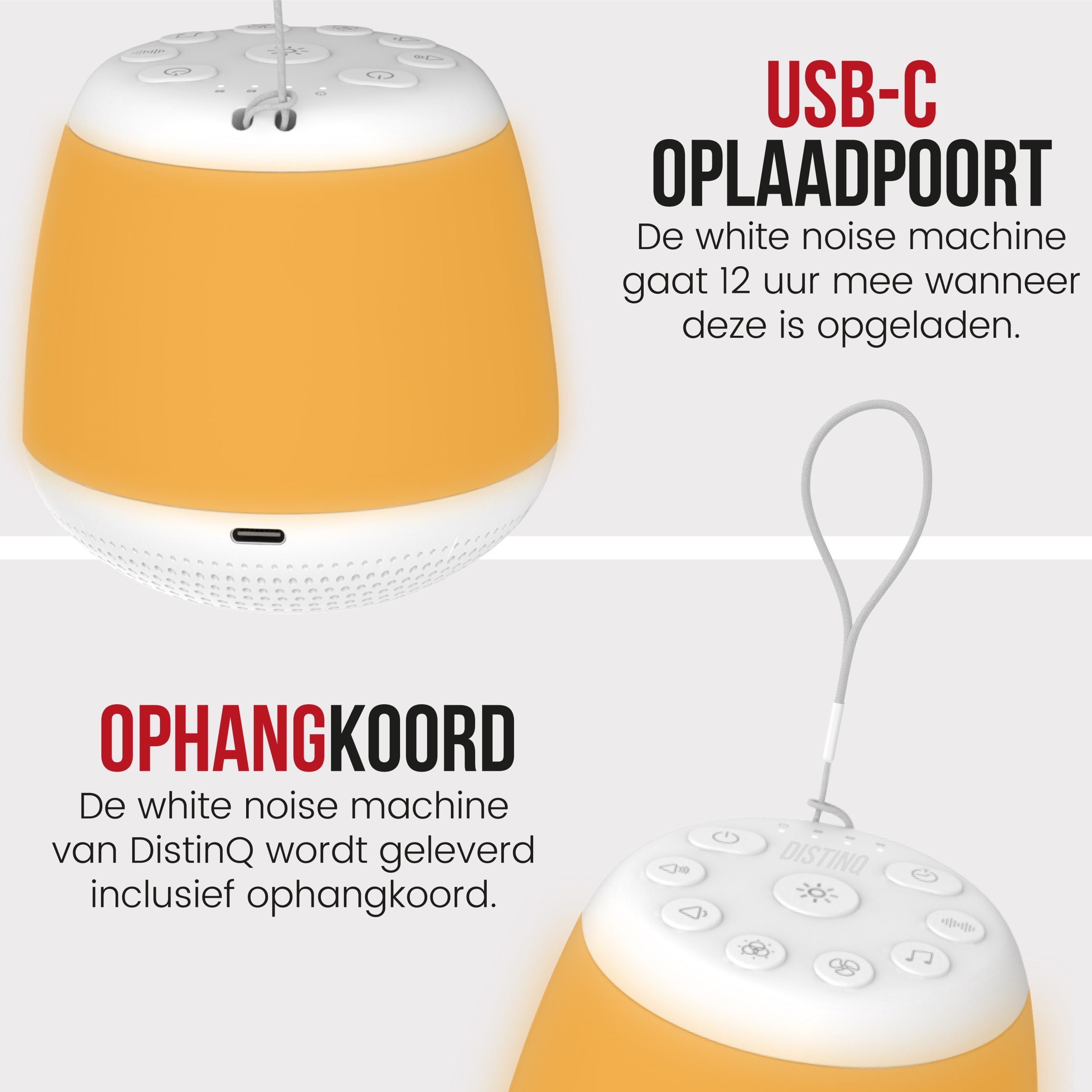 DistinQ white noise compact 4