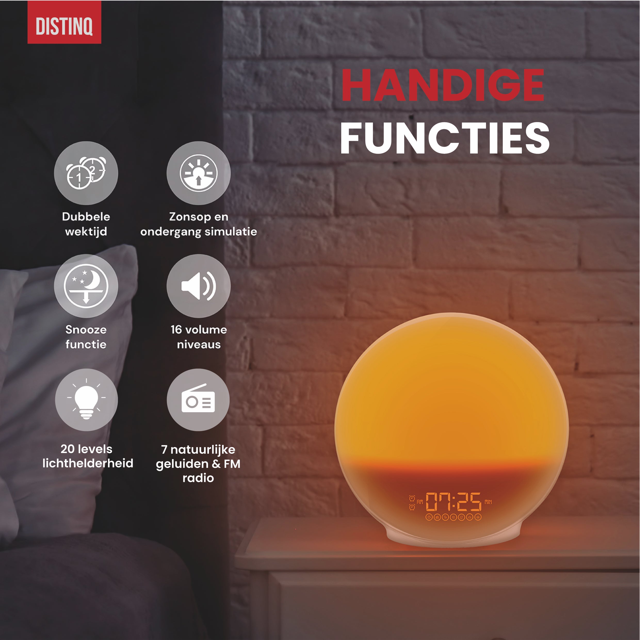 DistinQ Wake-Up Light Wit