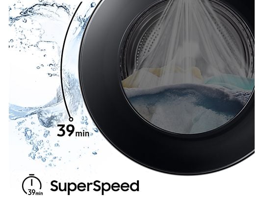 SAMSUNG WW90DG6U25LKU3 6000-serie - Wasmachine Voorlader - 9 kg - 1400 rpm - 72 dB